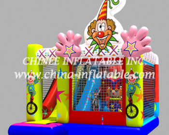 T2-3334 inflatable combo with slide
